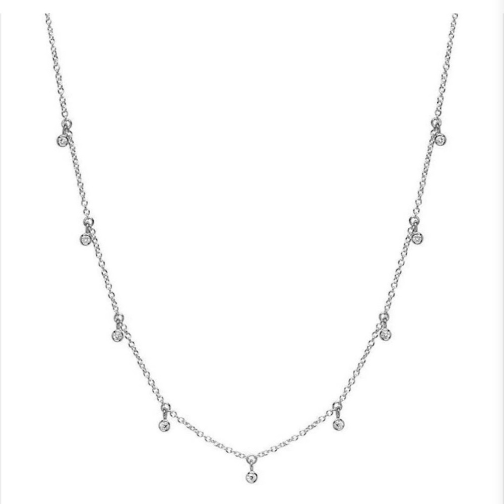 J&Co bezel diamond choker